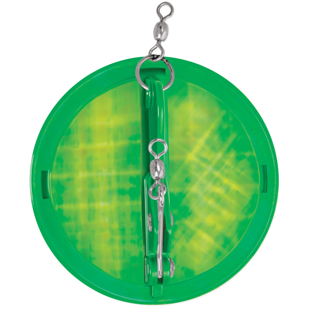 LUHR JENSEN DIPSY DIVER #3 - KELLY GREEN/SILVER BOTTOM MOON image