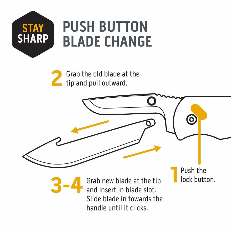 OUTDOOR EDGE COUTEAU DE CHASSE AVEC LAMES INTERCHANGEABLE "RAZORGUIDE" image 4