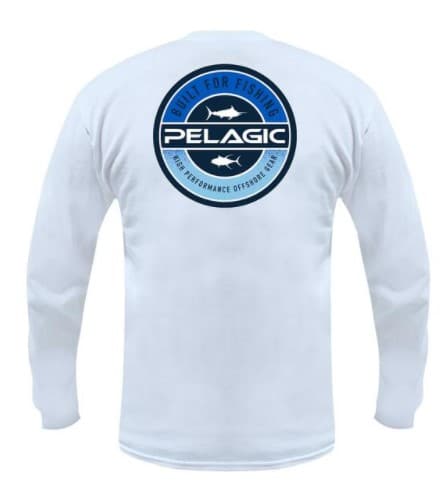 PELAGIC CHANDAIL À MANCHE LONGUE BUILT FADE, WHITE image 1