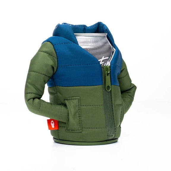 PUFFINDRINKWEAR COUVRE BOISSON THE PUFFY, OLIVE GREEN/VARSITY BLUE image 1