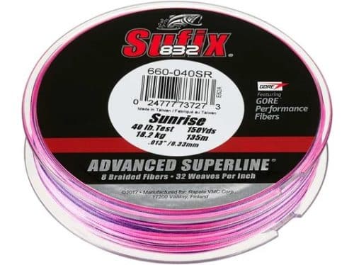 SUFIX FIL TRESSÉ 832 8 BRINS SUNRISE - 10 LBS, SUNRISE image