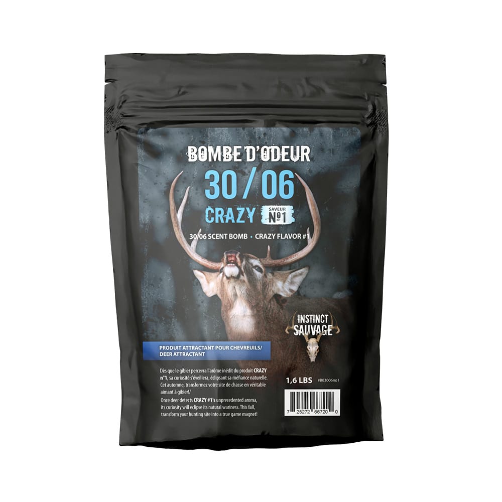 INSTINCT SAUVAGE BOMBE D'ODEUR 30/06 CRAZY NO 1 - 1.6 LBS image 0