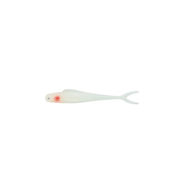 MALADE DE PÊCHE MME. WALLY V-TAIL 4.5" - WHITE PEARL image