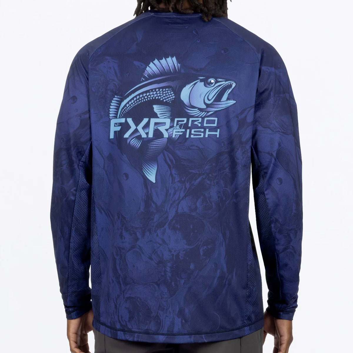 FXR CHANDAIL MANCHE LONGUE BIG TREBLE AIR UPF BLEU COBALT FONCÉ image 1