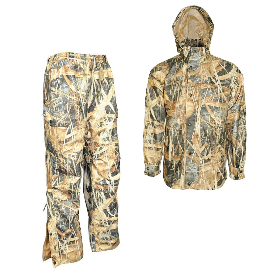 GREEN TRAIL WATERPROOF BREATHABLE HUNTING SUIT GRASSGHOST
