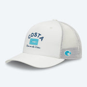 COSTA BANNER TRUCKER HAT - STONE