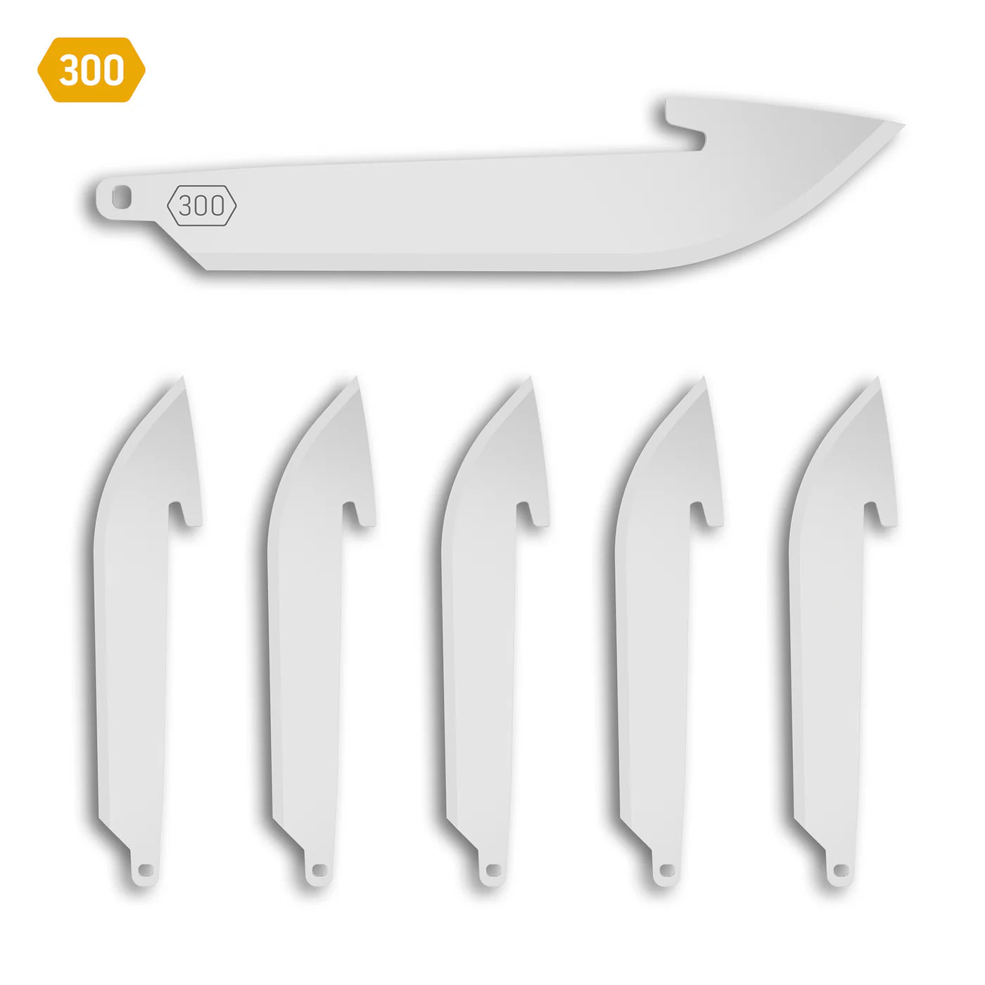 OUTDOOR EDGE RAZORSAFE® 3.0” DROP-POINT REPLACEMENT BLADES – 6 PACK