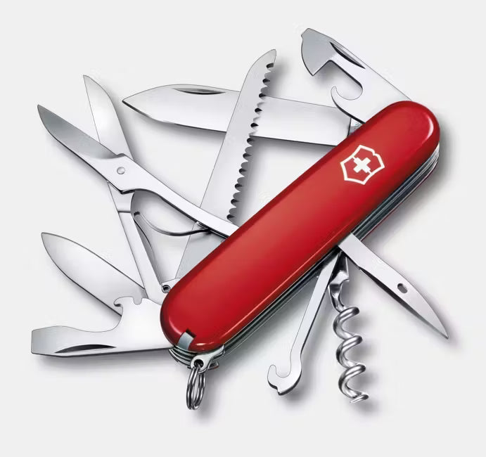 VICTORINOX HUNTSMAN POCKET KNIFE 91MM RED