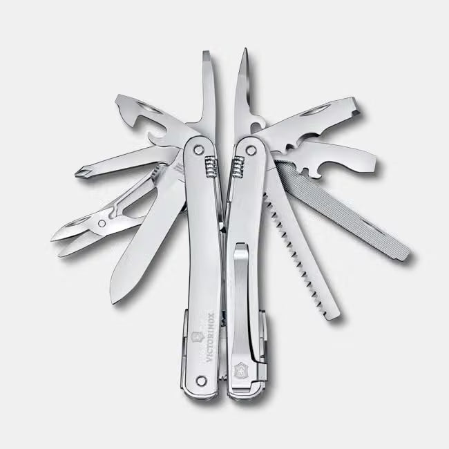 VICTORINOX SWISS TOOL SPIRIT MX CLIP MULTI-TOOL SILVER