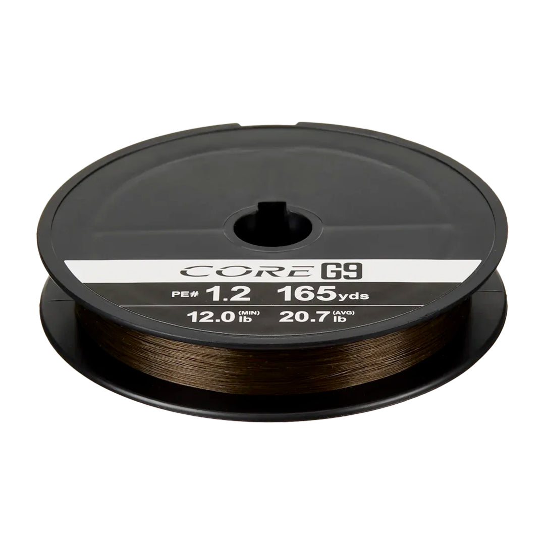 SHIMANO CORE G9 BRAIDED FISHING LINE 165 YARDS DARK MOCHA