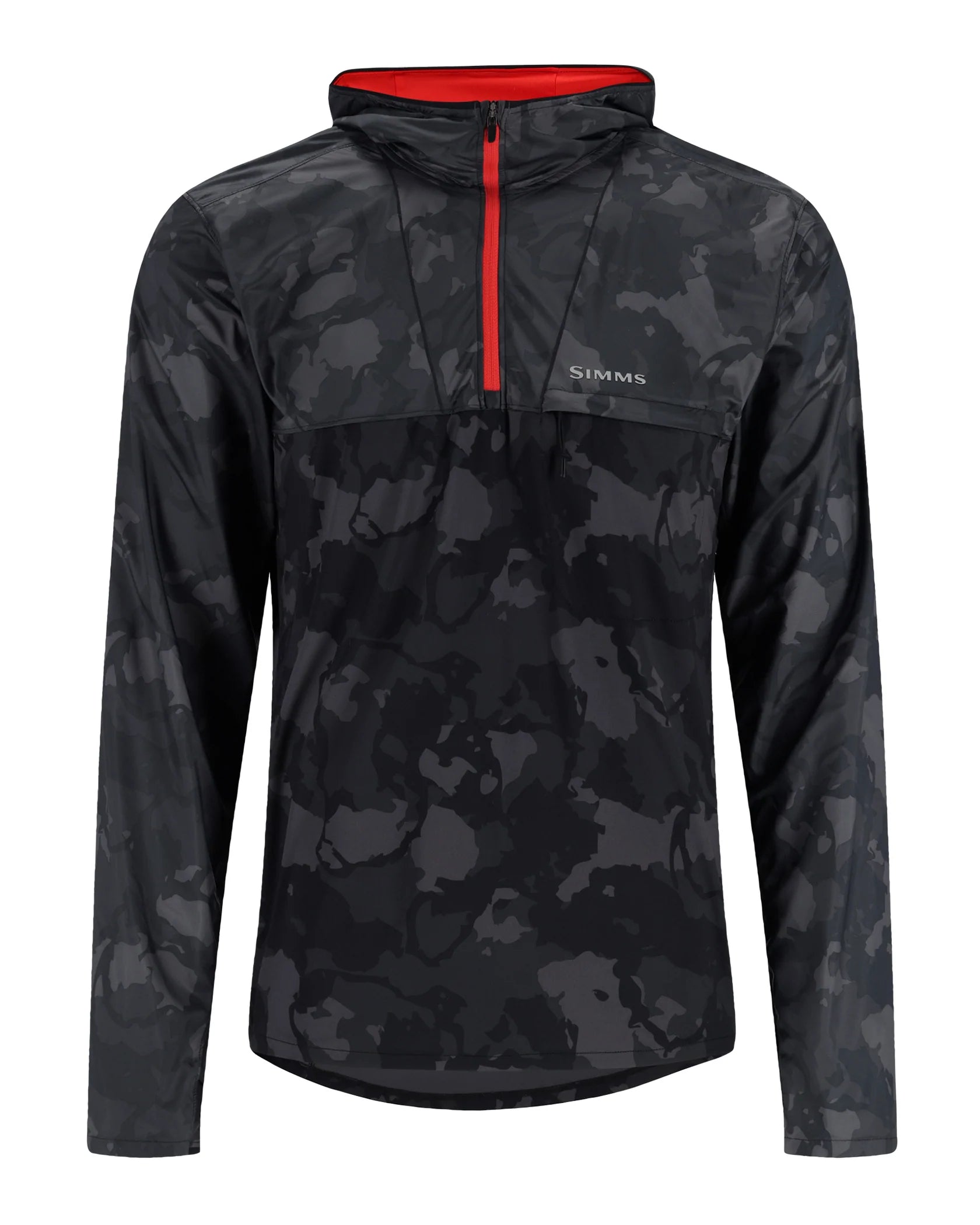 SIMMS CHANDAIL À CAPUCHON SOLARFLEX WIND,REGIMENT CAMO CARBON image 0