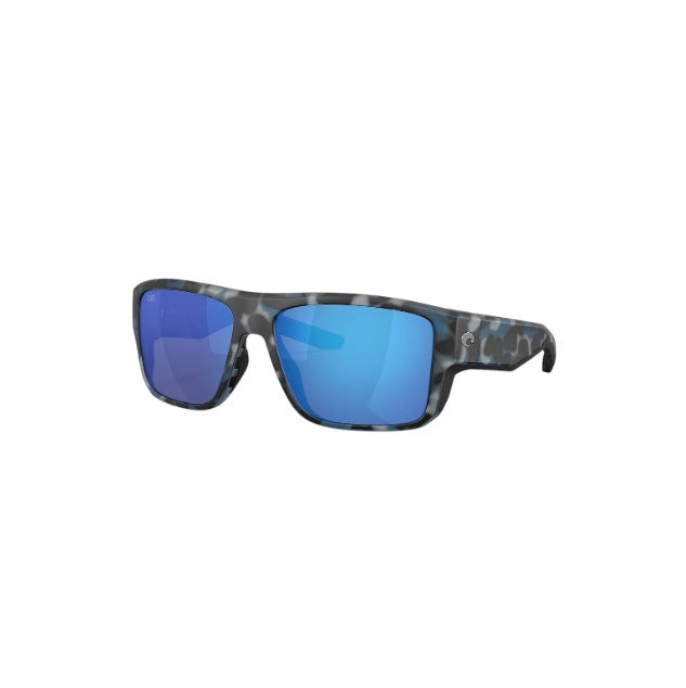 COSTA DEL MAR LUNETTE AVEC VERRE POLARISÉE 580 - TAXMAN - DEEP WATER CAMO, BLUE MIRROR image