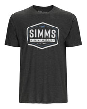 SIMMS T-SHIRT FLY PATCH, CHARCOAL HEATHER image 0