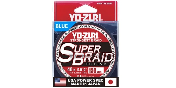 YO-ZURI FIL TRESSÉ SUPER BRAID 150 YDS - 10 LBS, BLUE image