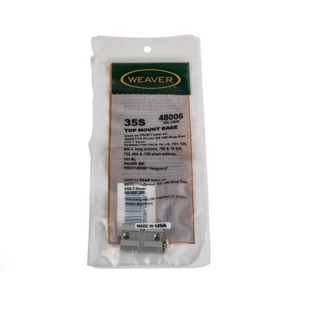 WEAVER BASE 35S POUR REMINGTON - RUGER ET WEATHERBY image 0