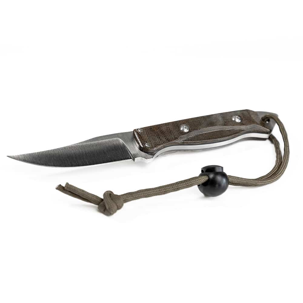 LAMOUREUX AND SONS COUTEAU DE CHASSE ABITIBI PRO GUIDE MICARTA OLIVE image 3