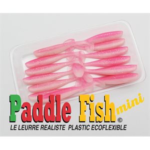 LEURRE SOUPLE PADDLE FISH 2'' AVEC ODEUR ET SEL INJECTÉ DE TARGET BAIT - BUBBLEGUM image