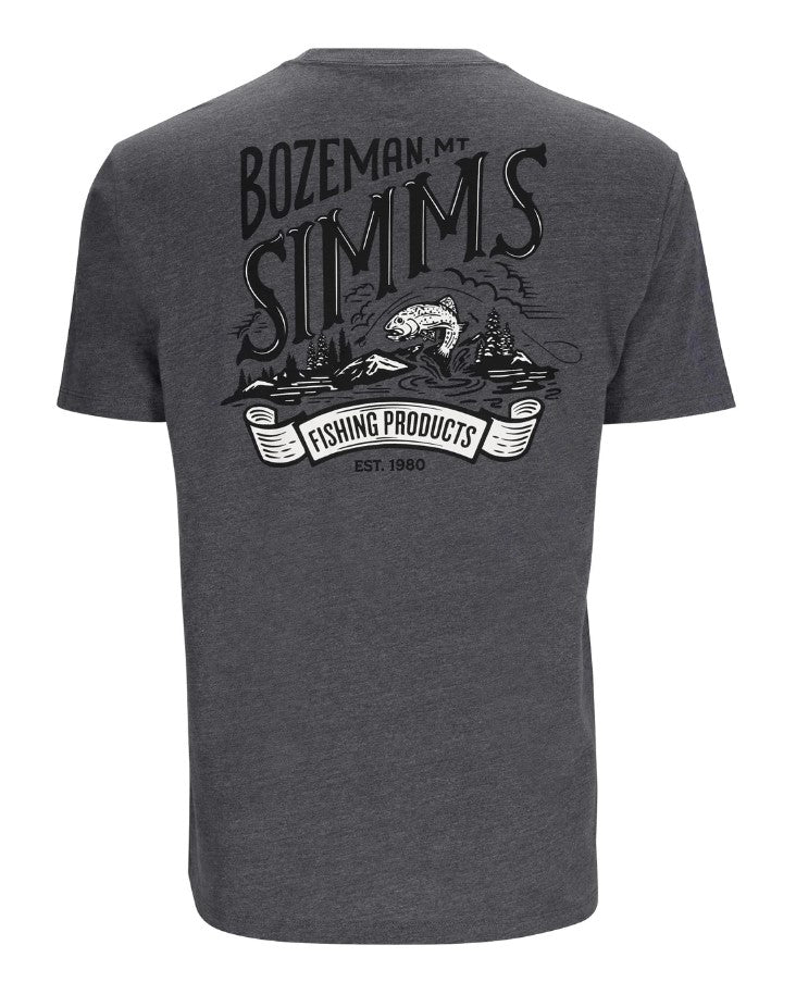 SIMMS T-SHIRT AVEC LOGO BOZEMAN, TITANIUM HEATHER image 0