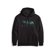 SITKA HOODIE ICON PULLOVER NOIR AQUA image 0