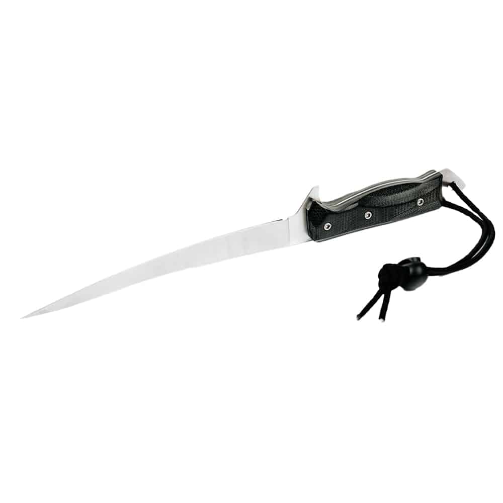 LAMOUREUX AND SONS COUTEAU DE PÊCHE À FILET BONAVENTURE PRO GUIDE MICARTA NOIR image 1
