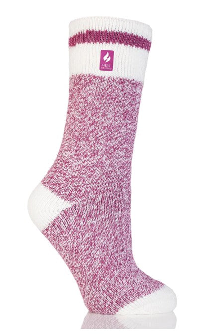 HEAT HOLDER FEMME BAS DE LAINE THERMIQUE - GRANDEUR 5 À 9, LIGHT PINK/CREAM image