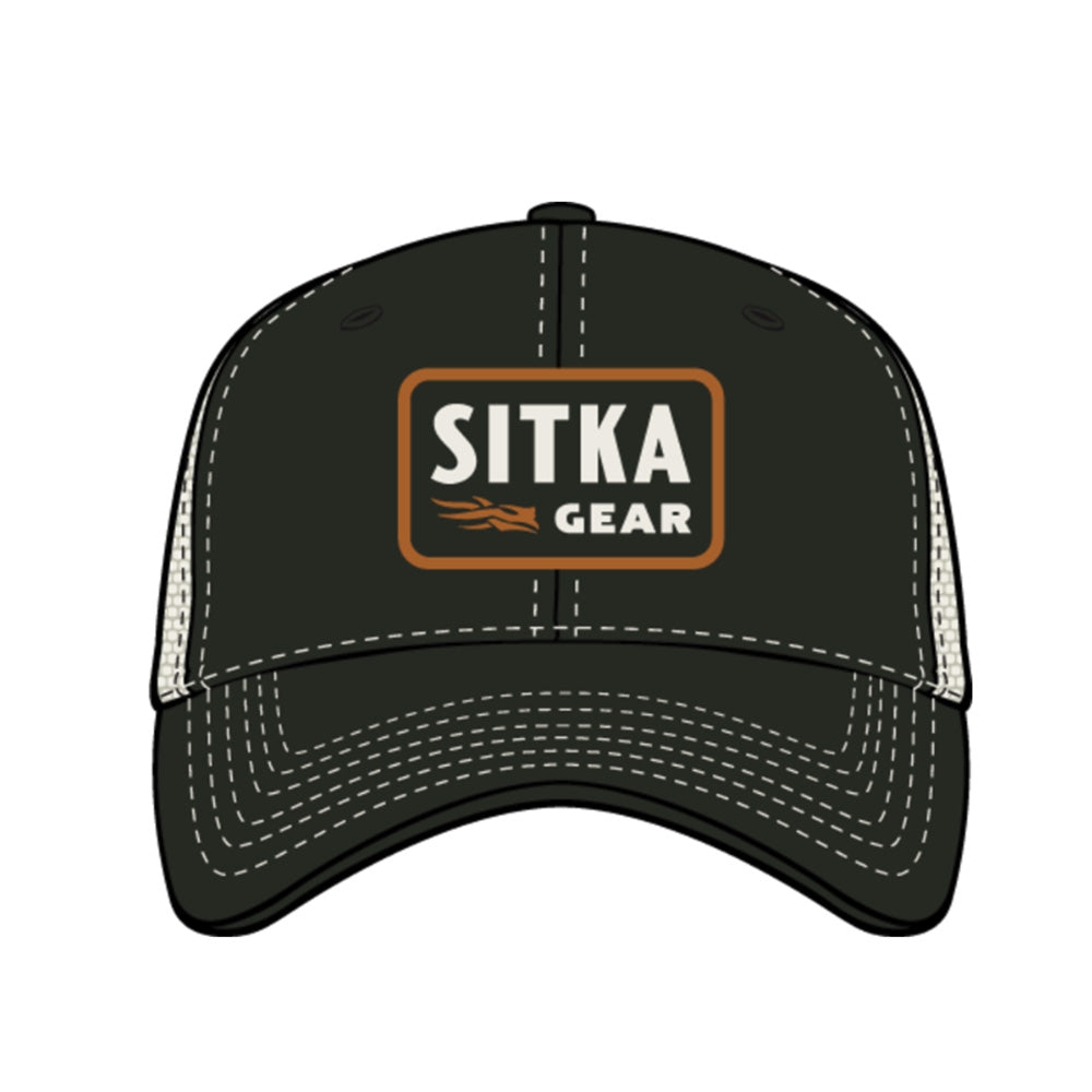 SITKA CASQUETTE HERITAGE PATCH VINTAGE TRUCKER - SITKA BLACK image 0
