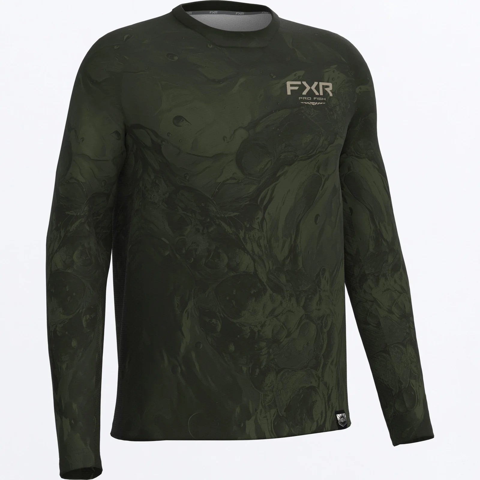 FXR BIG TREBLE AIR UPF LONG SLEEVE ARMY UNDERTOW BASS
