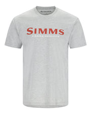SIMMS T-SHIRT AVEC LOGO, GREY HEATHER-CRIMSON image 0