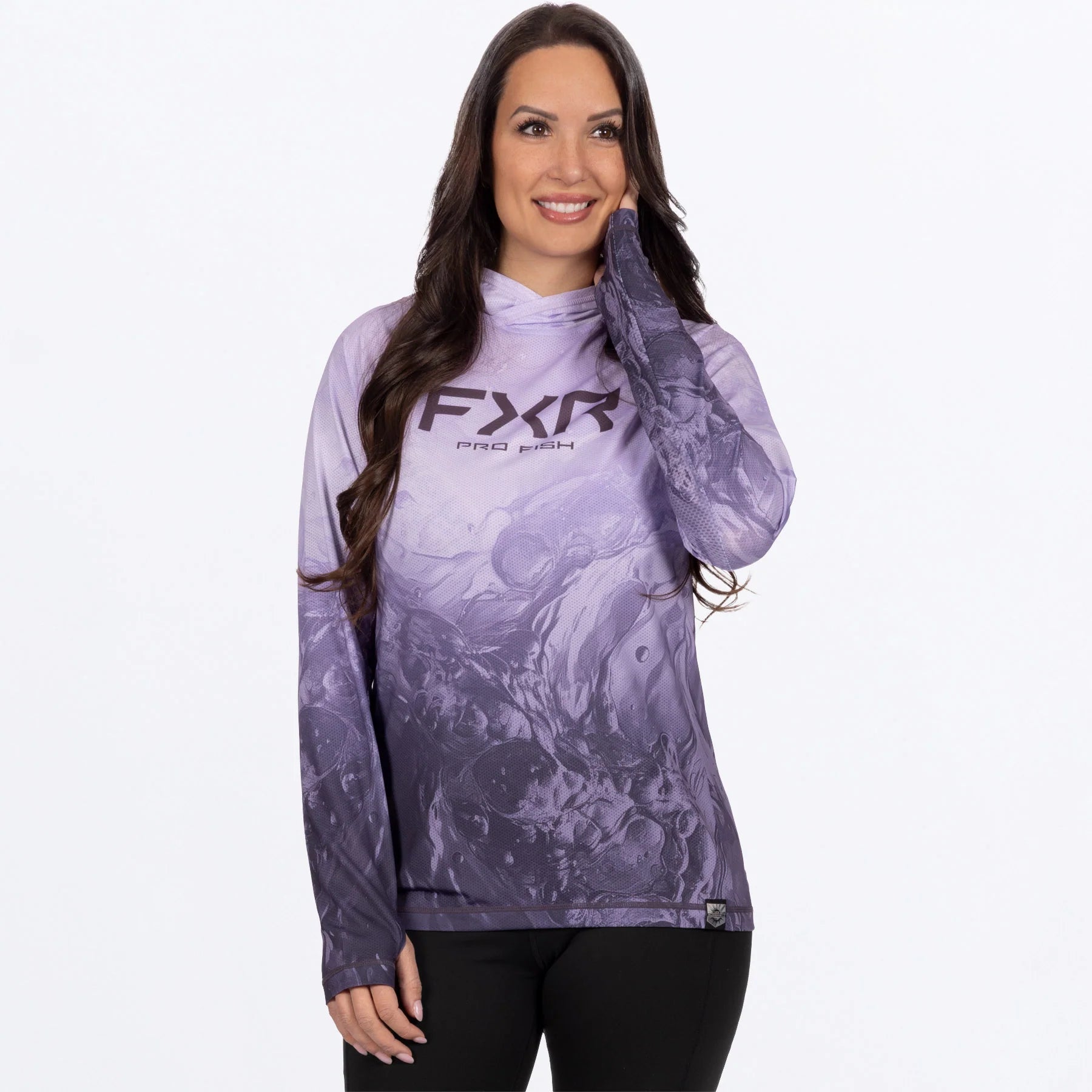 FXR DERBY UNDERTOW AIR UPF WOMEN HOODIE LAVENDER