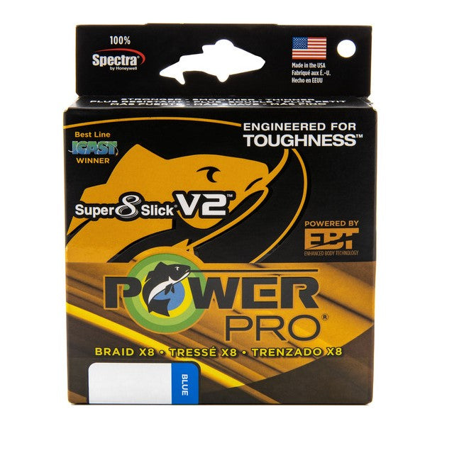 POWER PRO FIL TRESSÉ SUPER SLICK V2 150 VERGES BLEU image 0