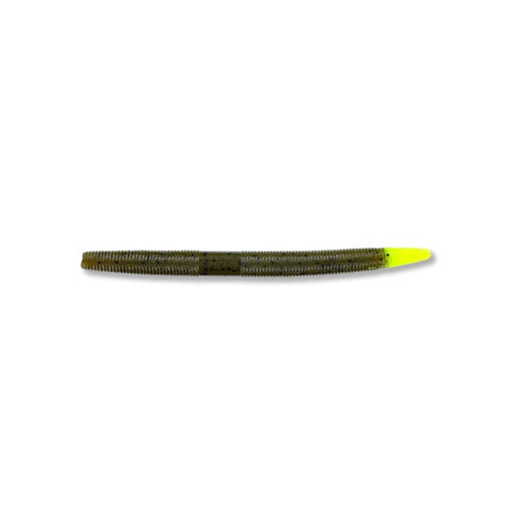 GARY YAMAMOTO SENKO  5" - 10/PAQUETS - GREEN PUMPKIN/CHARTREUSE TAIL image