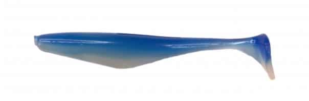 NXS LEURRE SOUPLE DANCING DEATH SHAD 4'' - BLUE CHARM GLOW image