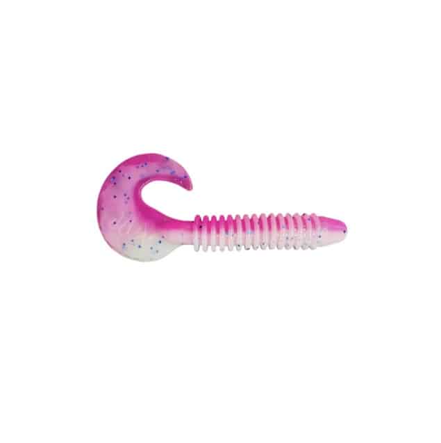 MALADE DE PÊCHE RIPPLE GRUB 3.5" - ROSE ET GLOW BLANC image