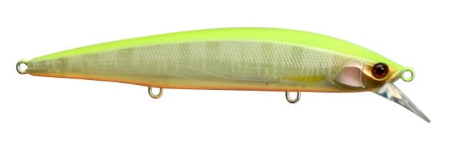 JACKALL RERANGE 130 JERKBAIT - CHARTREUSE BACK PEARL image