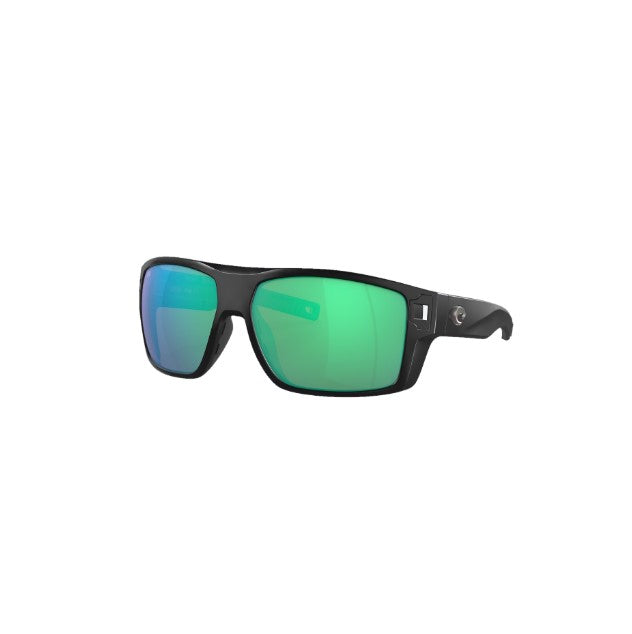COSTA LUNETTE DE SOLEIL AVEC VERRE POLARISÉ 580 - DIEGO - MATTE BLACK, GREEN MIRROR image