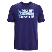 UNDER ARMOUR T-SHIRT STACKED LOGO FILL, SONAR BLUE image 0