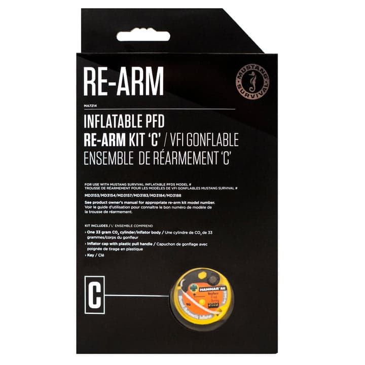 MUSTANG KIT DE RÉARMEMENT DE GONFLEUR AUTO-HYDROSTATIC 33G - PLASTIC HANDLE image 0