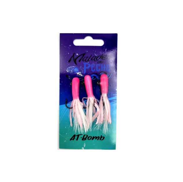 MALADE DE PÊCHE AT-BOMB - 1/16 OZ - PINK AND WHITE image
