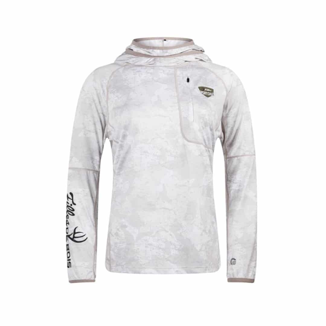 SPORTCHIEF CHANDAIL CAPUCHON OMBLE FEMME GRIS BLANC image 0