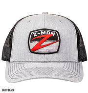Z-MAN Z-BADGE TRUCKER HATZ GRAY/BLACK image 0
