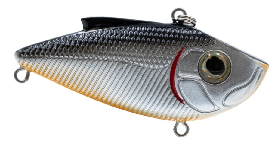 LIVINGSTON POISSON NAGEUR PRO RIPPER 2 1/2'' 1/2OZ - BLACK BACK CHROME SHAD image