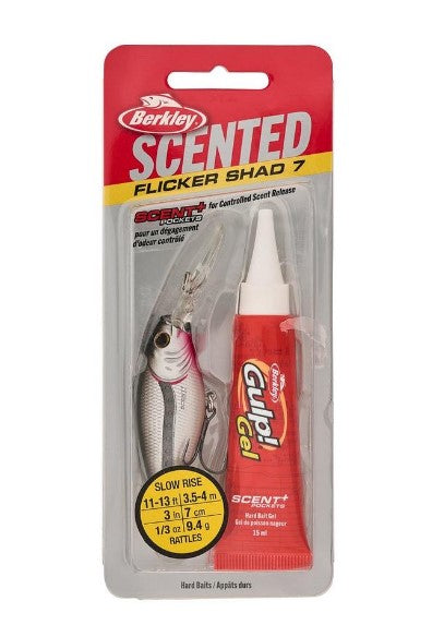 BERKLEY SCENTED FLICKER SHAD 7CM - BLACK SILVER image