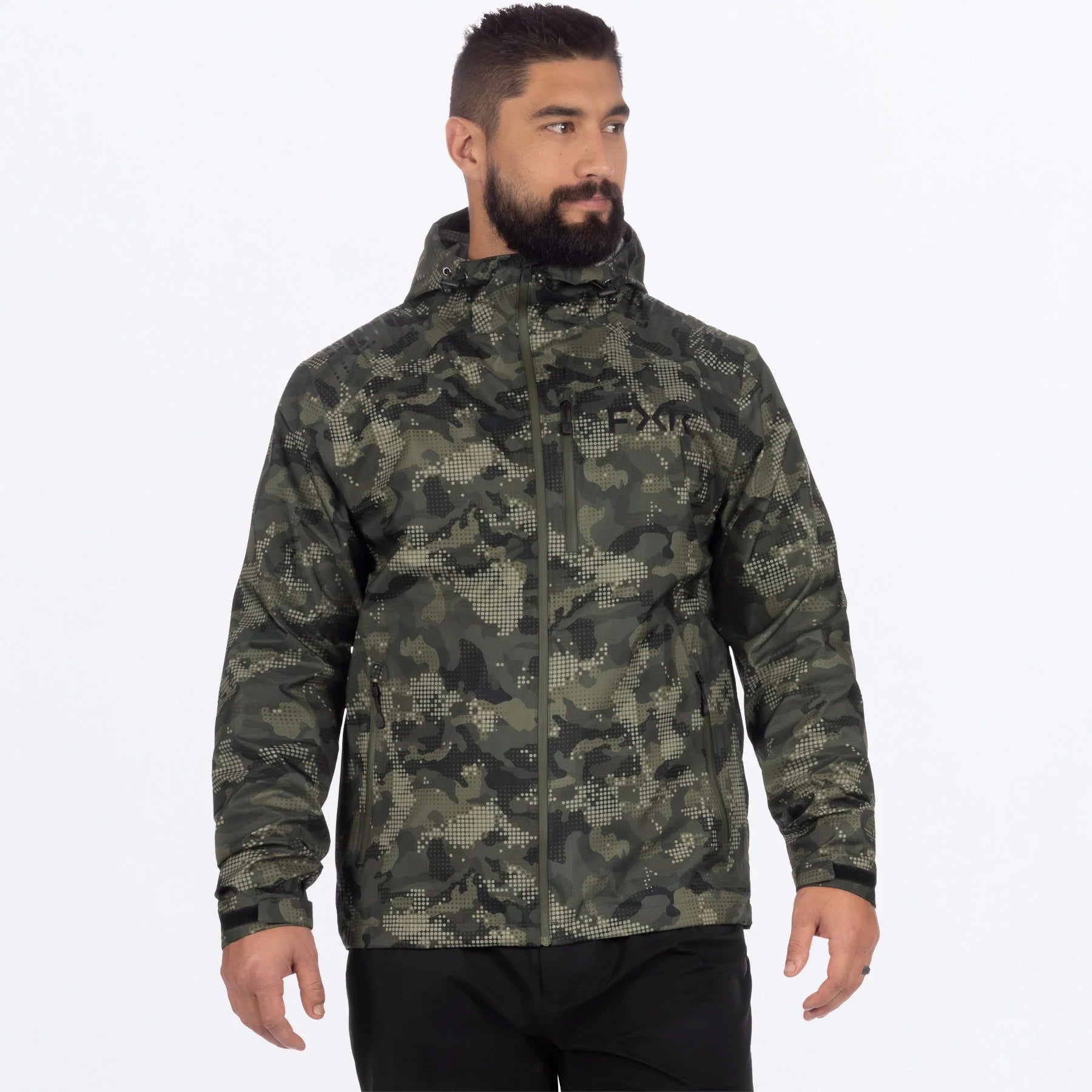 FXR ADVENTURE LITE TRI-LAMINATE COAT ARMY DRIFT CAMO