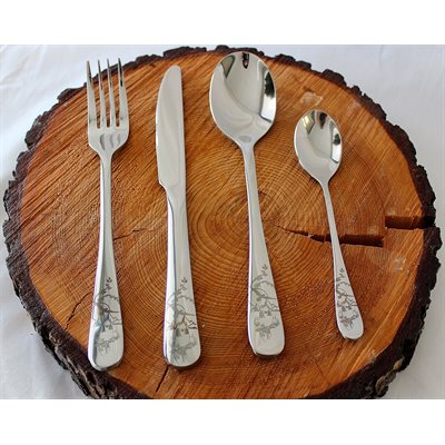 ENSEMBLE D'USTENSILES DÉCORÉ AVEC UN ORIGNAL 16 PCS image 0
