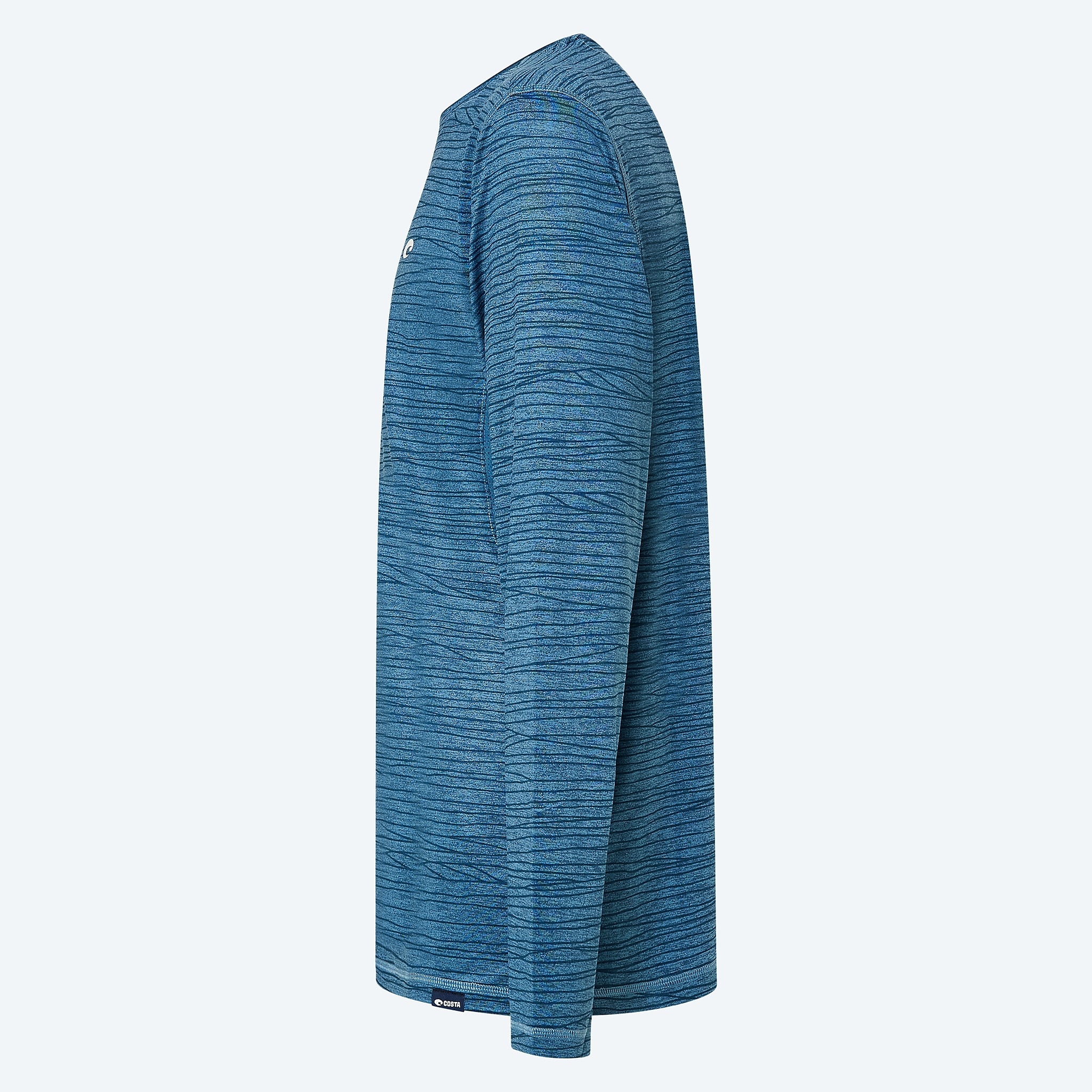 COSTA CHANDAIL MANCHE LONGUE VOYAGER PERFORMANCE TIDE PRINT BLEU image 2