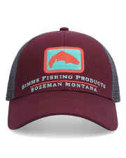 SIMMS CASQUETTE SMALL FIT SINGLE HAUL TRUCKER, MULBERRY image 0