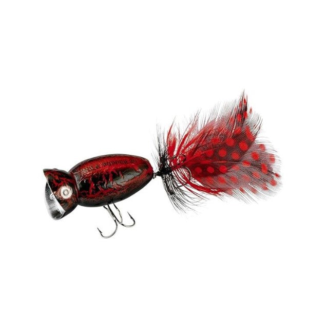 ARBOGAST POISSON NAGEUR HULA POPPER 2.0 - 2" - BLACK DEATH image