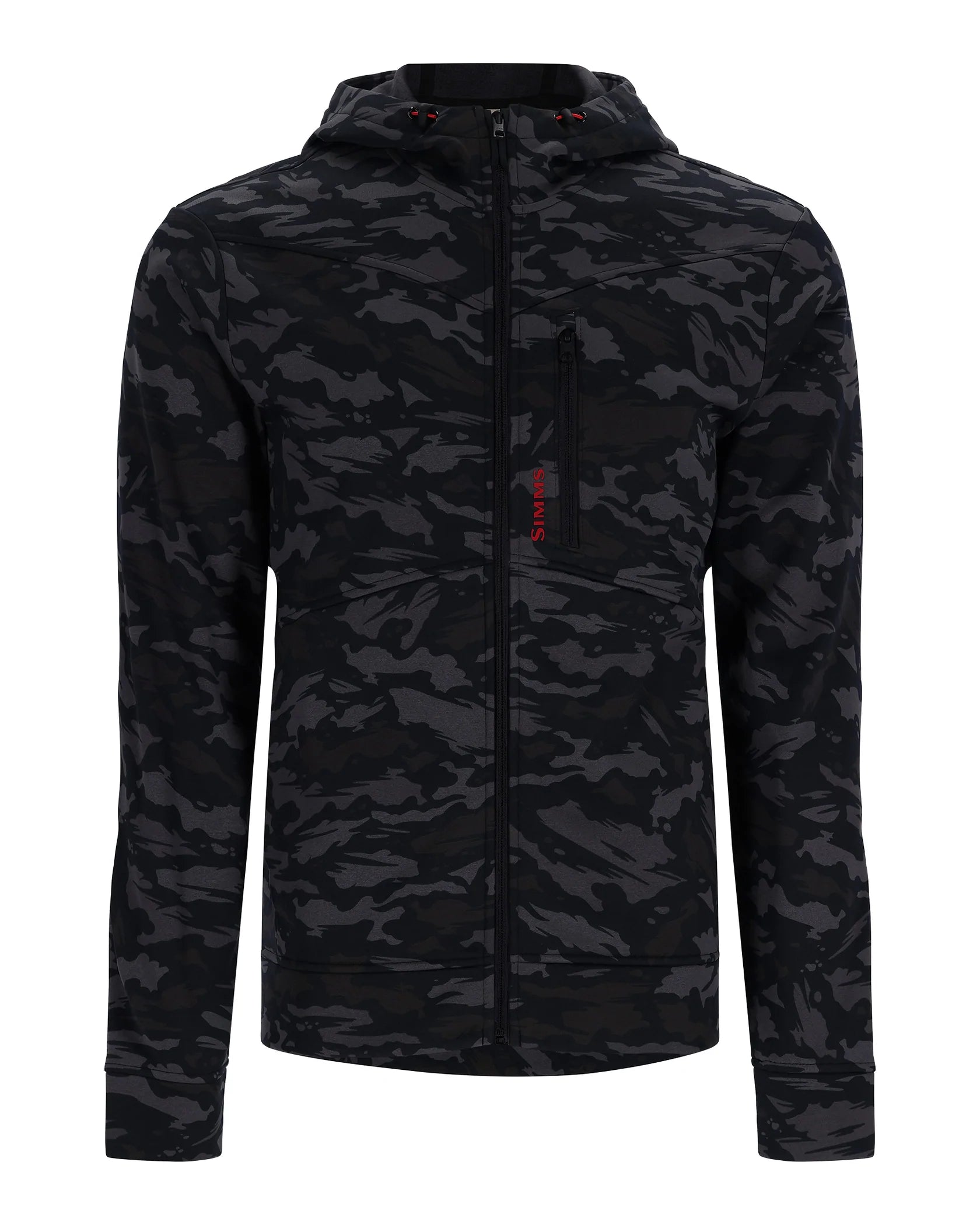 SIMMS CHANDAIL À CAPUCHON CX FULL ZIP, GHOST CAMO BLACK image 0