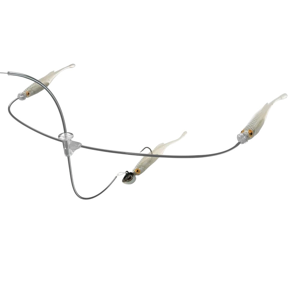 BERKLEY KIT DE MONTAGE TRIPLE MINNOW 4'' - WHITE SHINER image