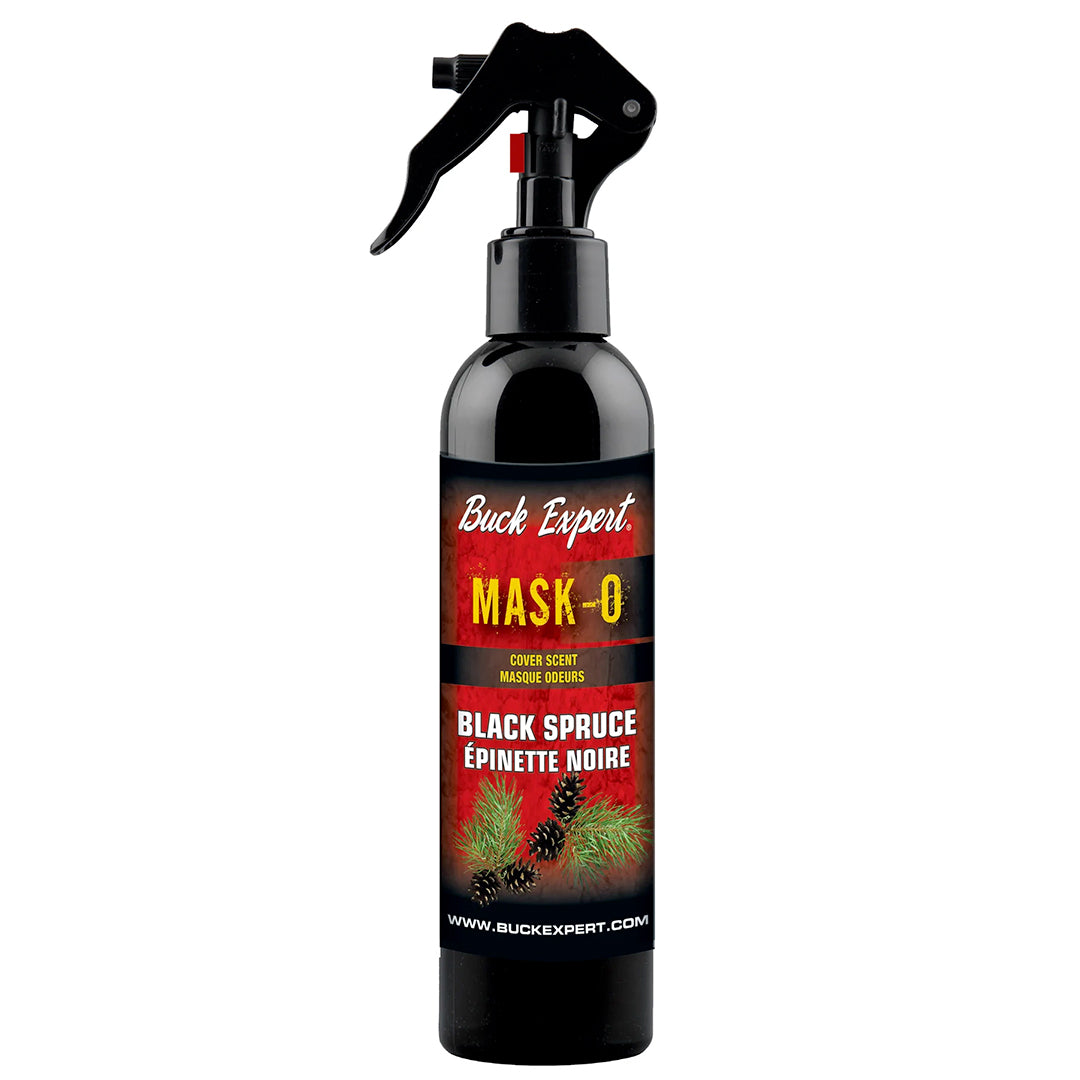 BUCK EXPERT MASK-O SCENT COVER FOR CLOTHING AND BOOTS BLACK SPRUCE